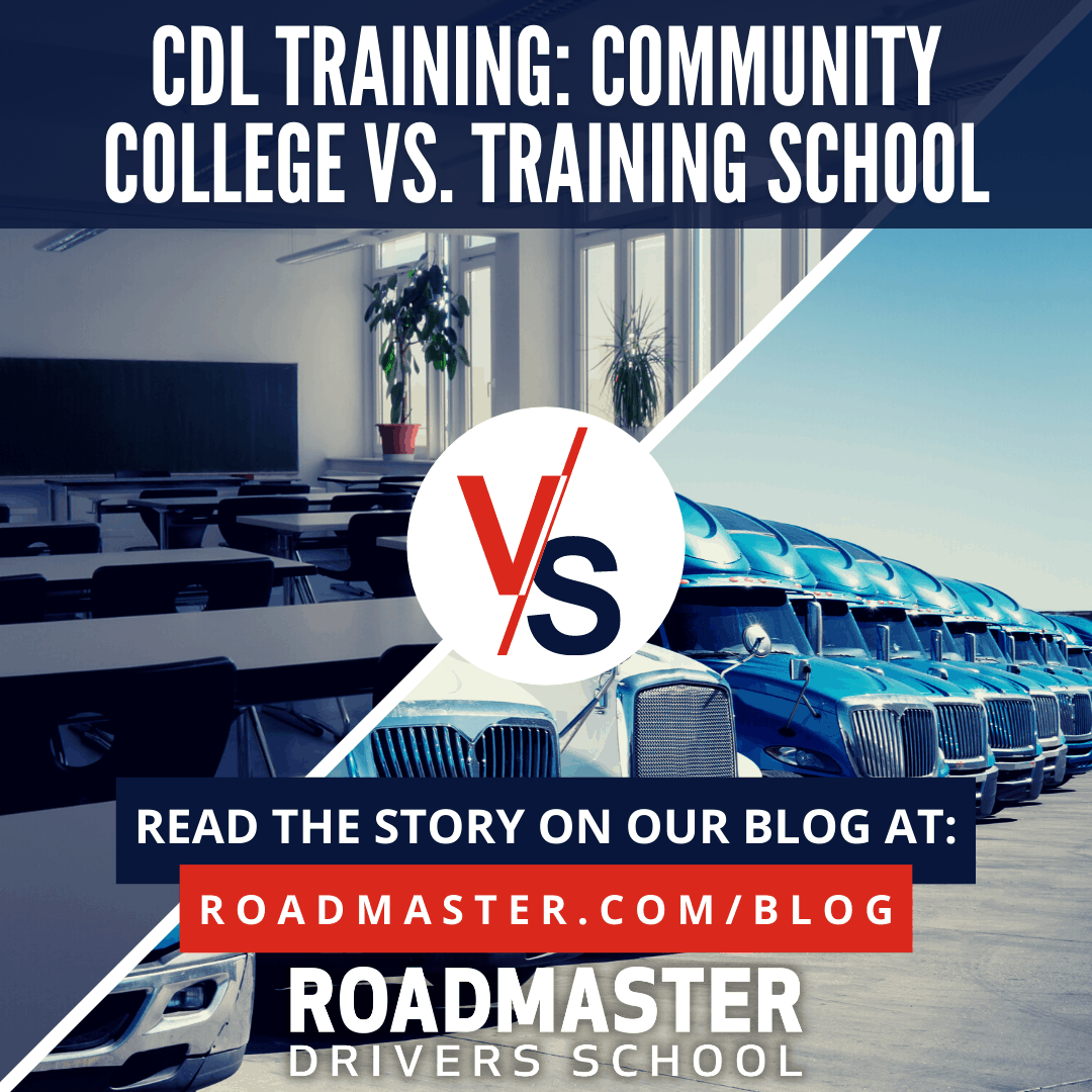 Cdl training: community college vs. Training school
