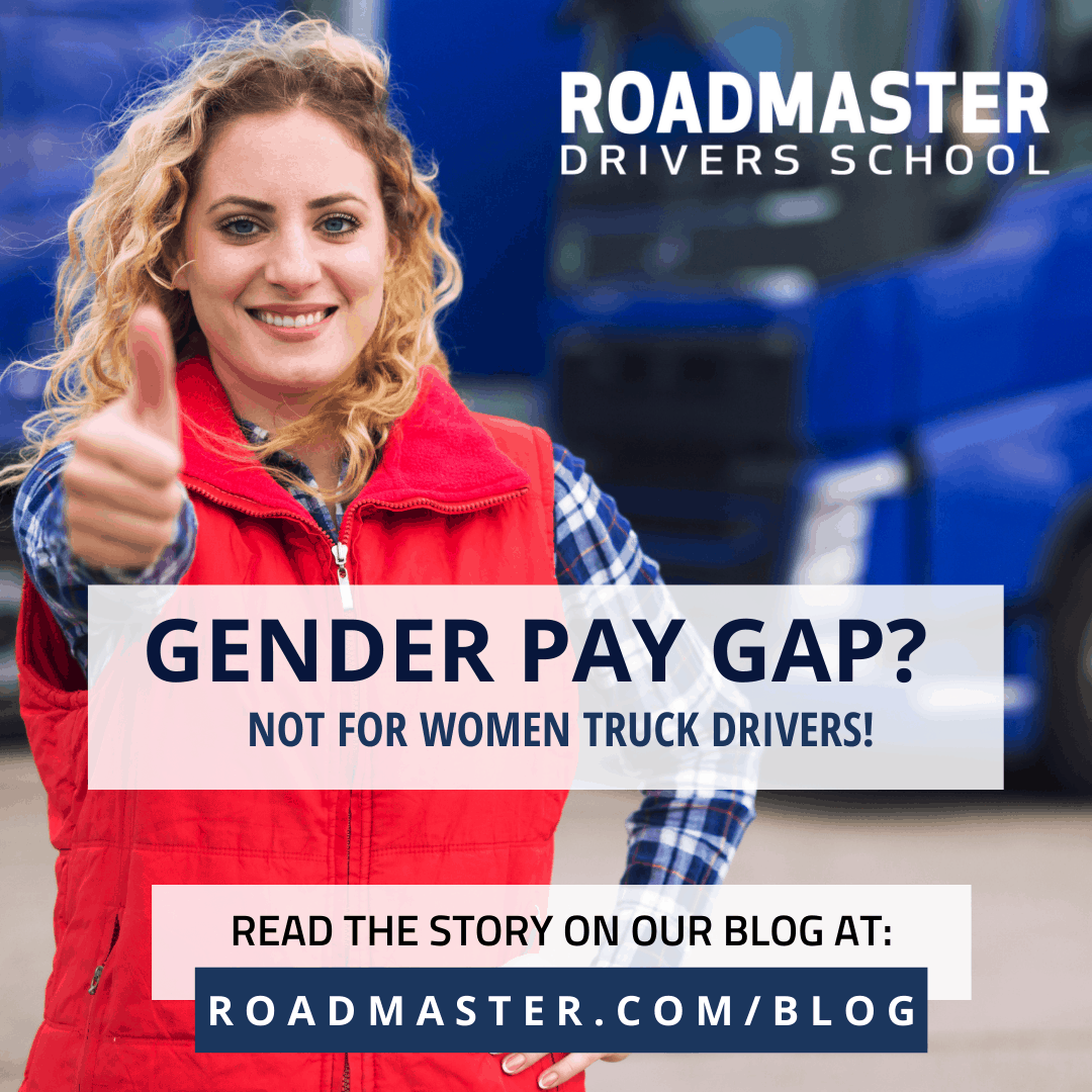 Female truck drivers make equal pay