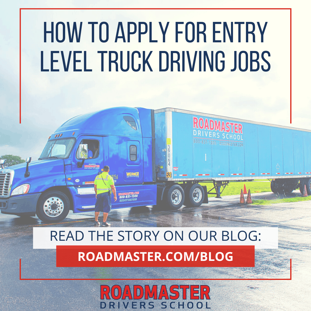 How to apply for entry-level truck driving jobs